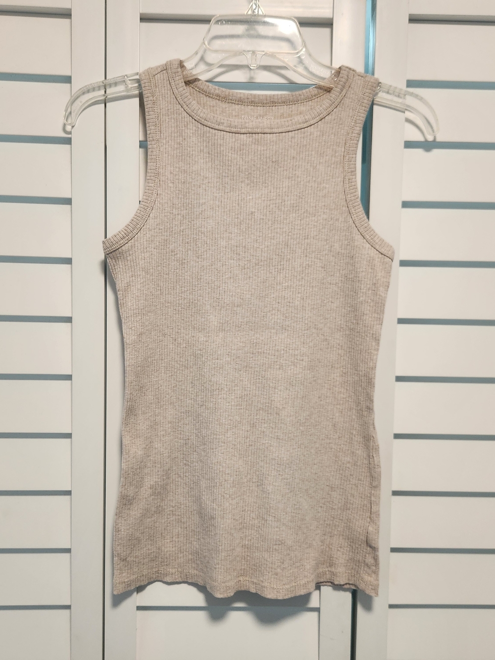 Nine West Girls' Ribbed Tank Top - Beige